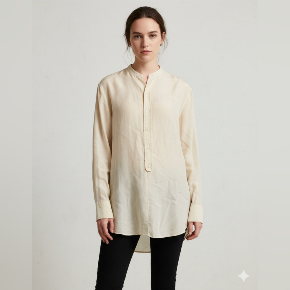 Vintage Lucky Brand 100% Pure Silk Blouse